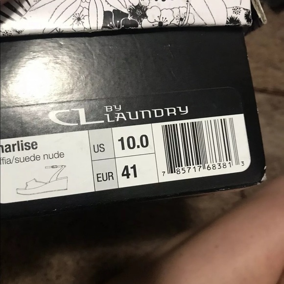 2 FOR $20 CL By Laundry Charlise Wedge Sandals Natural Ankle - Picture 11 of 11